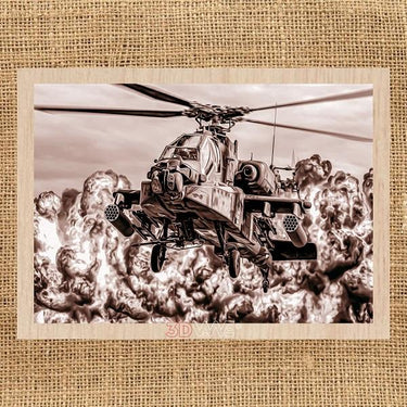 APACHE HELICOPTER laser-ready file 3DWave.us